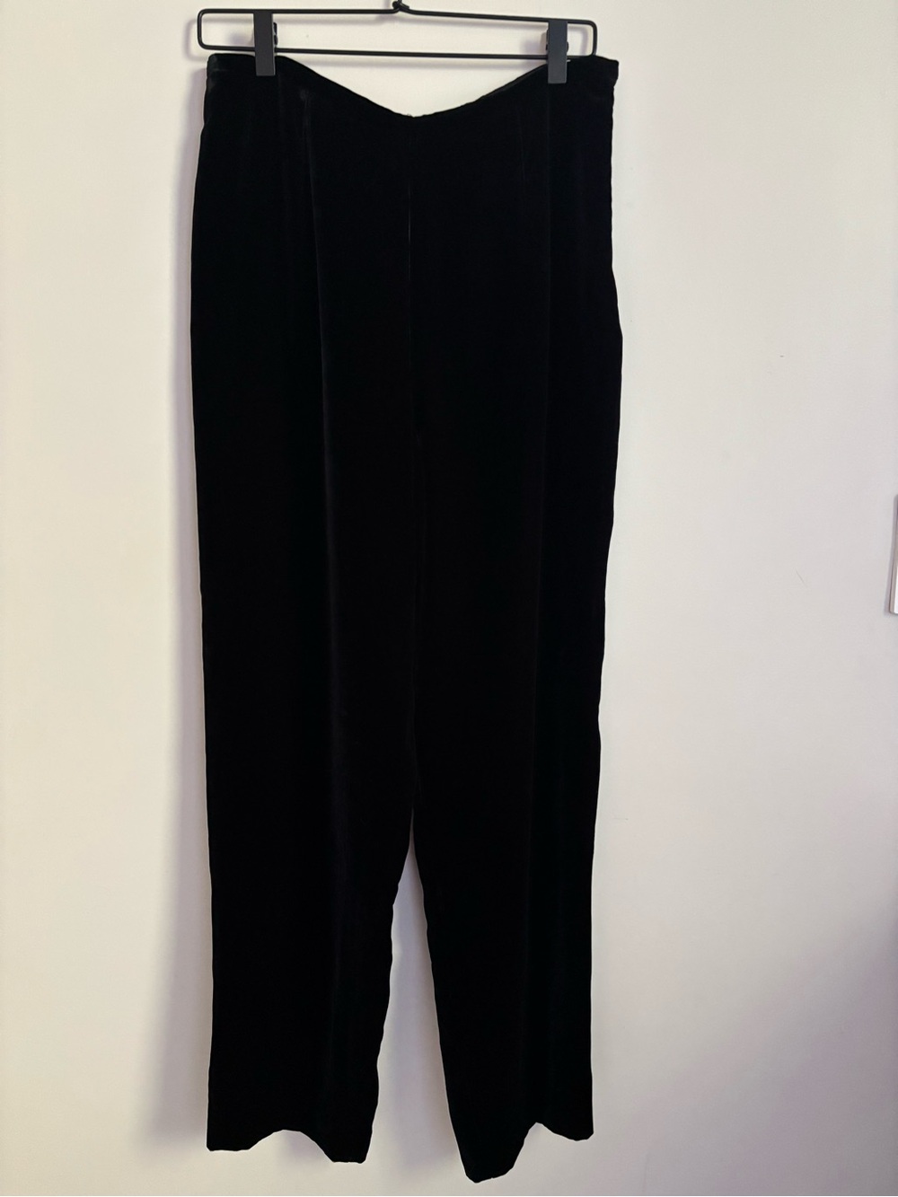 silk lined velvet pants